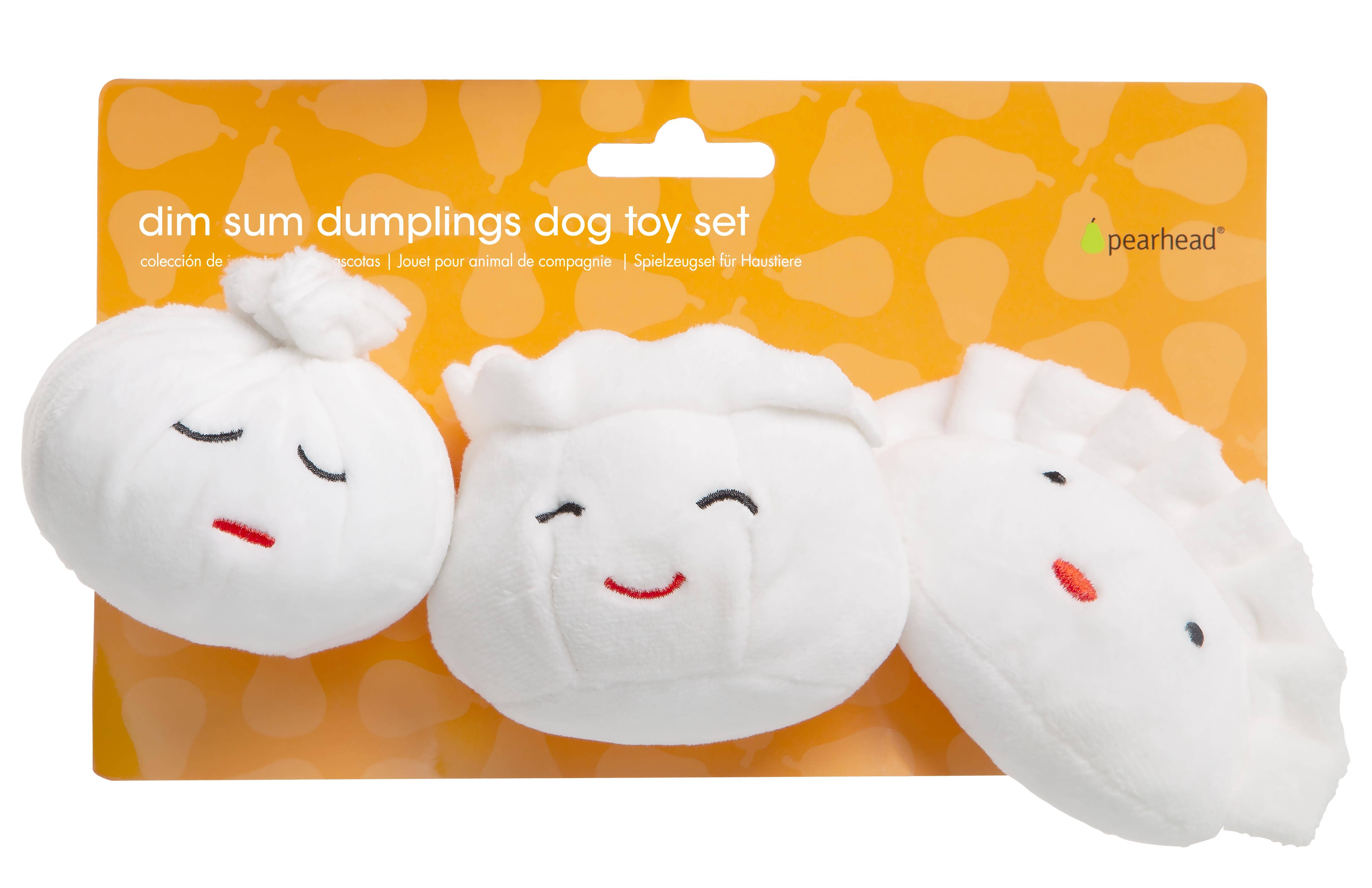 Pearhead - Wholesale Pet Plush Toy - Dog - Dim Sum Pet Toys, Set of 38