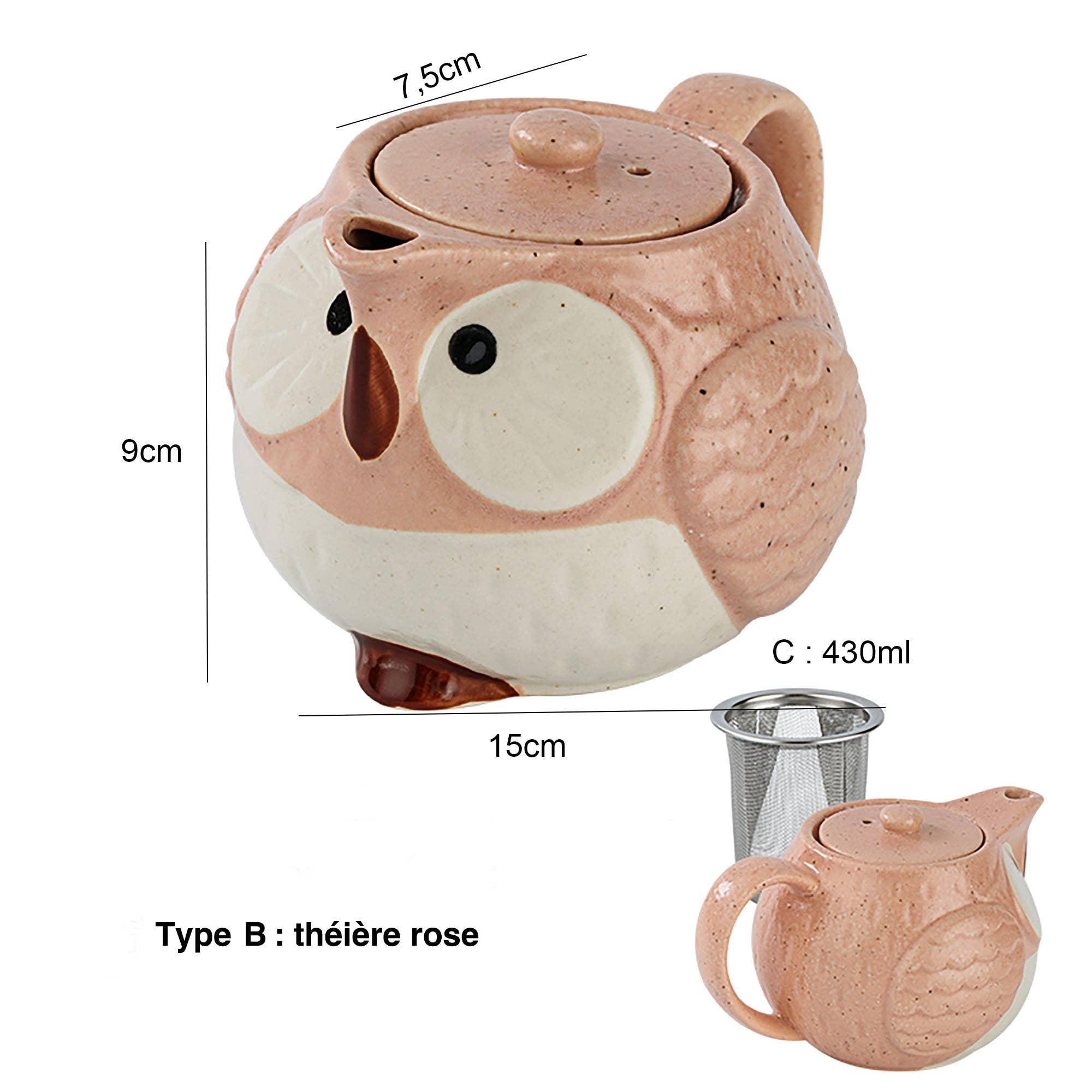 MinoCraft - Wholesale Tea Pot - Teapot with cute owl design8