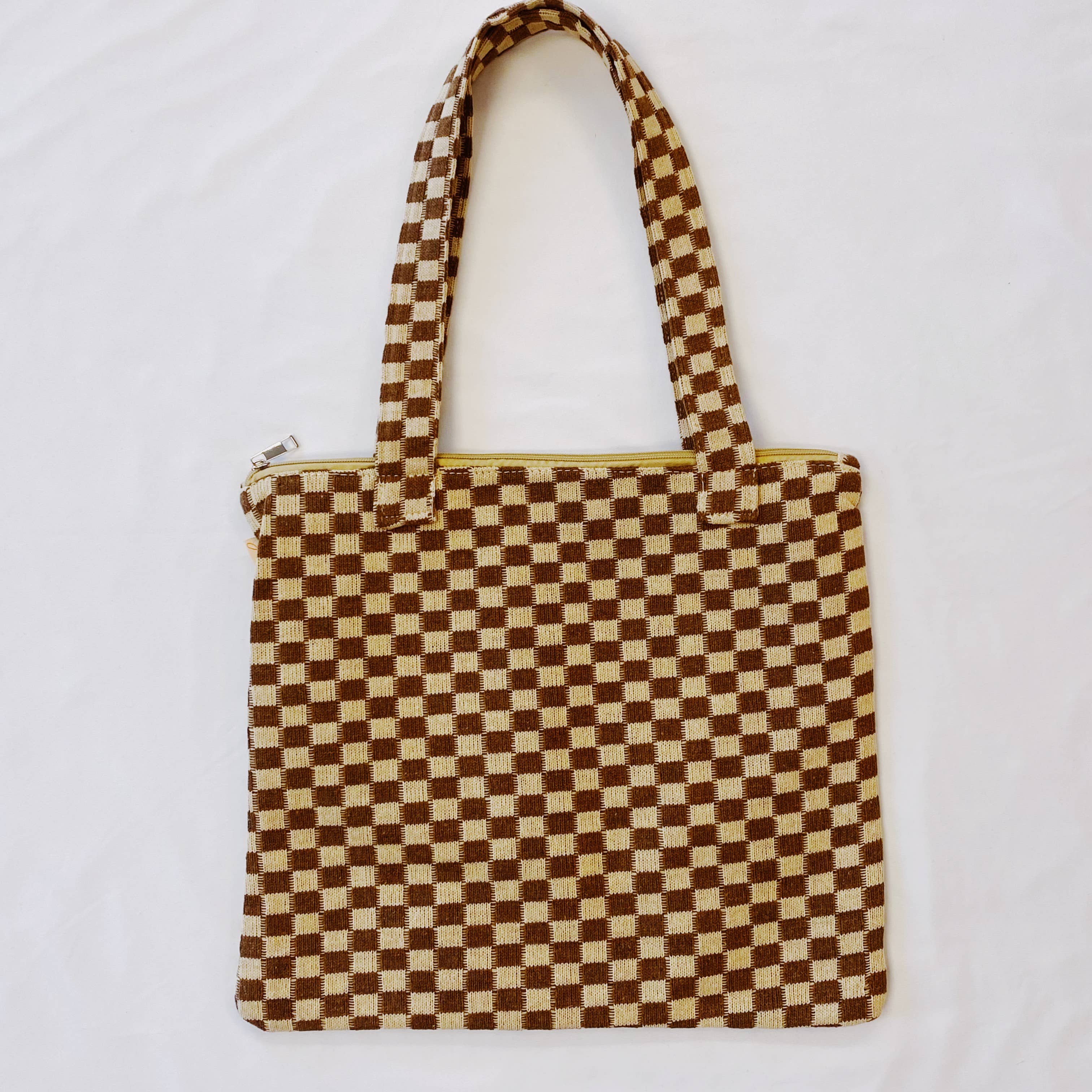 Ellison+Young - Wholesale Tote Bag - Women's - Check Yourself Zipped Tote Bag14