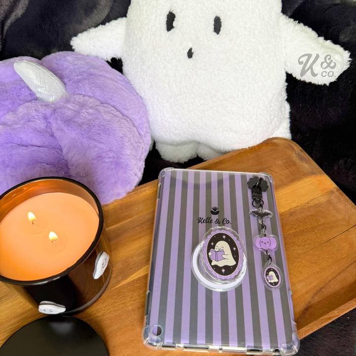 Kelle & Co. - Wholesale Phone/Tablet Stand - Halloween ghost Kindle grips , Spooky book, Halloween 2025 5