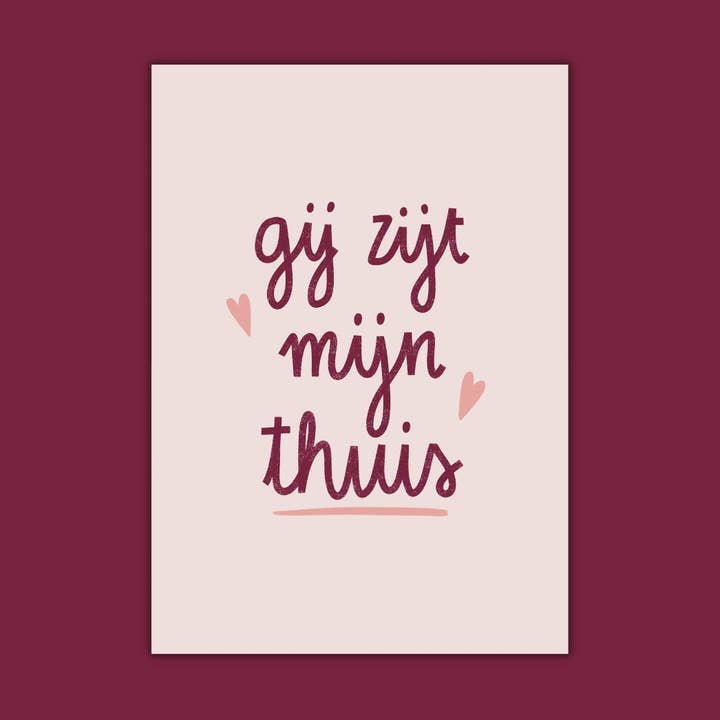 Wenskaart - Gij zijt mijn thuis voor wholesale door Dujojo