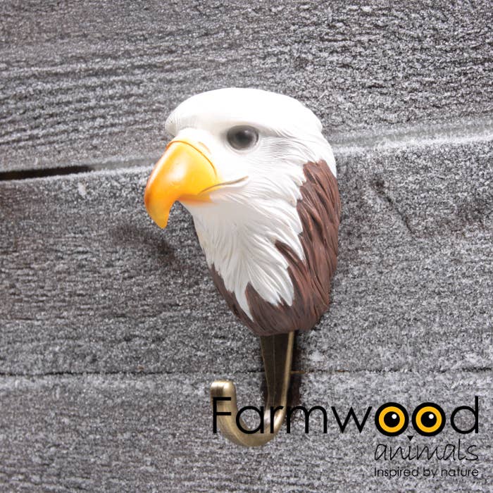 Imhof & Stevens BV - Wholesale Wall Hook - COAT HOOK HOOK'D! EAGLE 7X5.5X11.5 CM FARMWOOD ANIMALS2