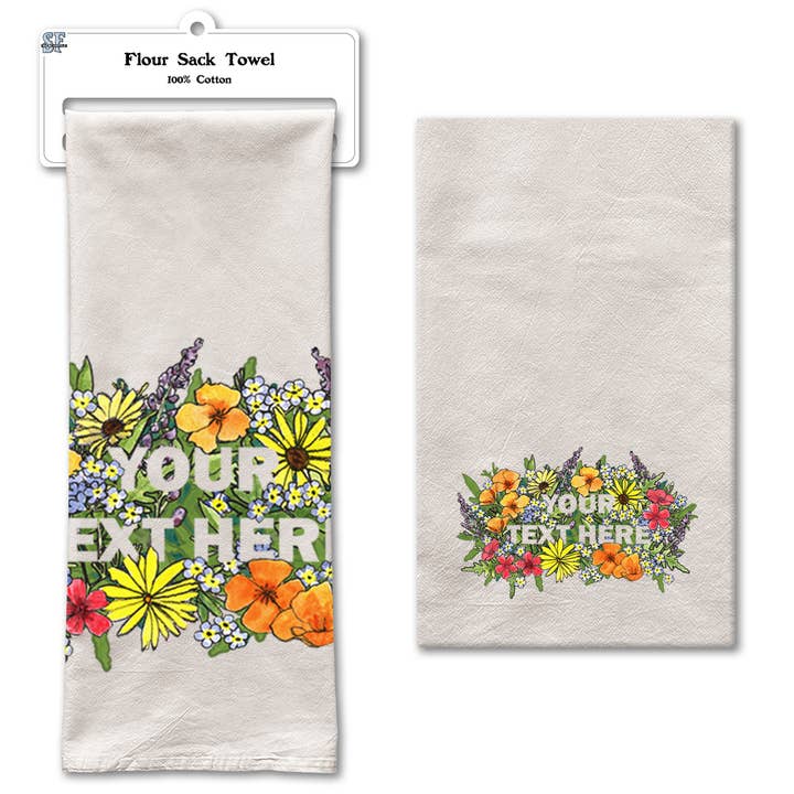 SF Mercantile - Wholesale Tea Towel - Customizable Flour Sack Tea Towel 22" x 36"24