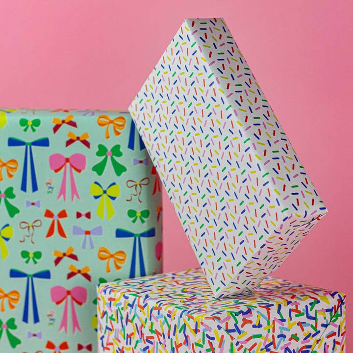 My Darlin' - Wholesale Flat Wrap - Classic Sprinkles Gift Wrap Sheets or Roll
