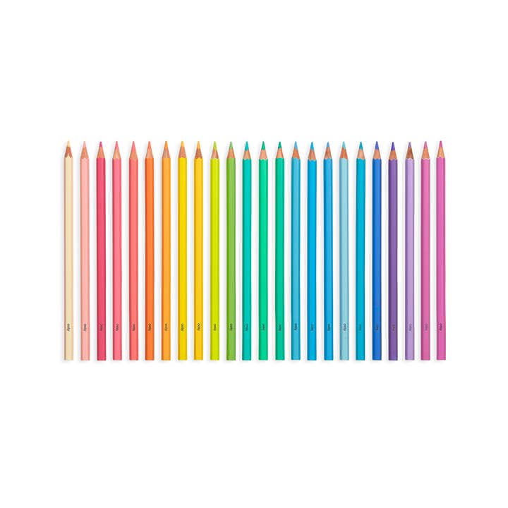 OOLY - Wholesale Colored Pencil - Pastel Hues Colored Pencils - Set of 24