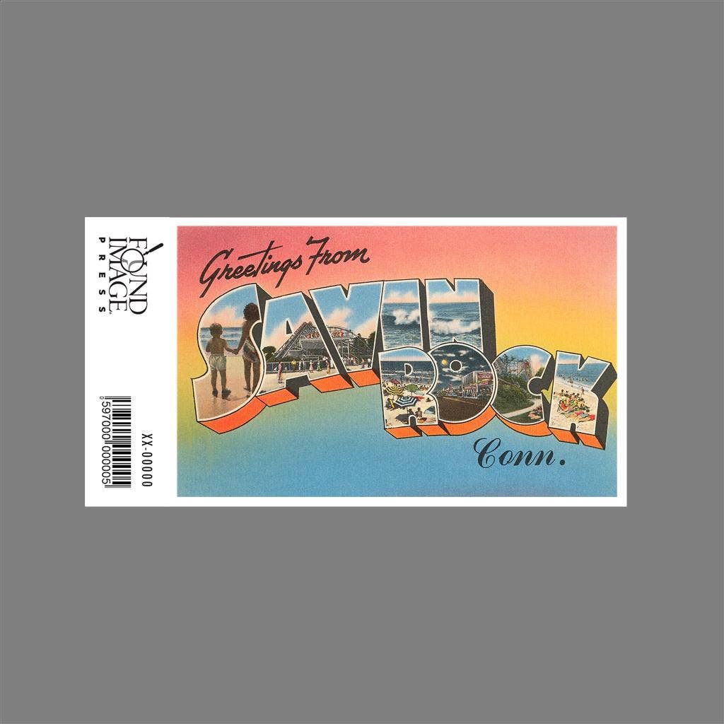 Found Image Press – Adesivo por atacado – Autocolante CT-288 Saudações de Savin Rock1