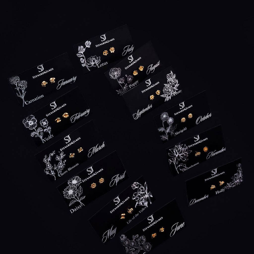 Steward & James - Wholesale Knopjes/oorstekers - Daisy Micro Stud Oorbellen - April4