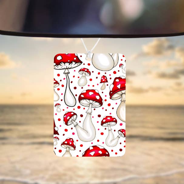 Svampe rød & hvid Duftfri Luftfrisker, Biltilbehør for engroshandel hos EA DESIGNS