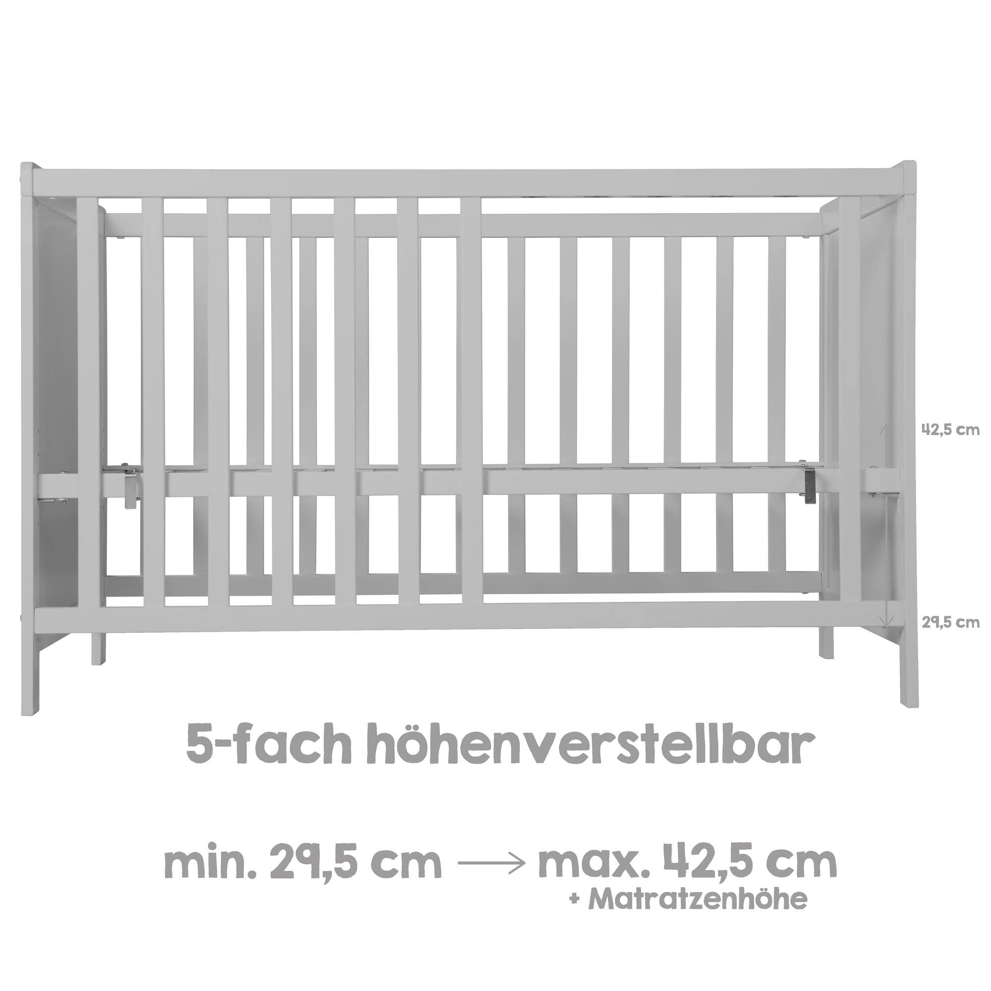 roba kids - Vendita all'ingrosso Letto - Bambini e neonati - Letto aggiuntivo ROBA, 60 x 120 cm, tortora, regolabile6