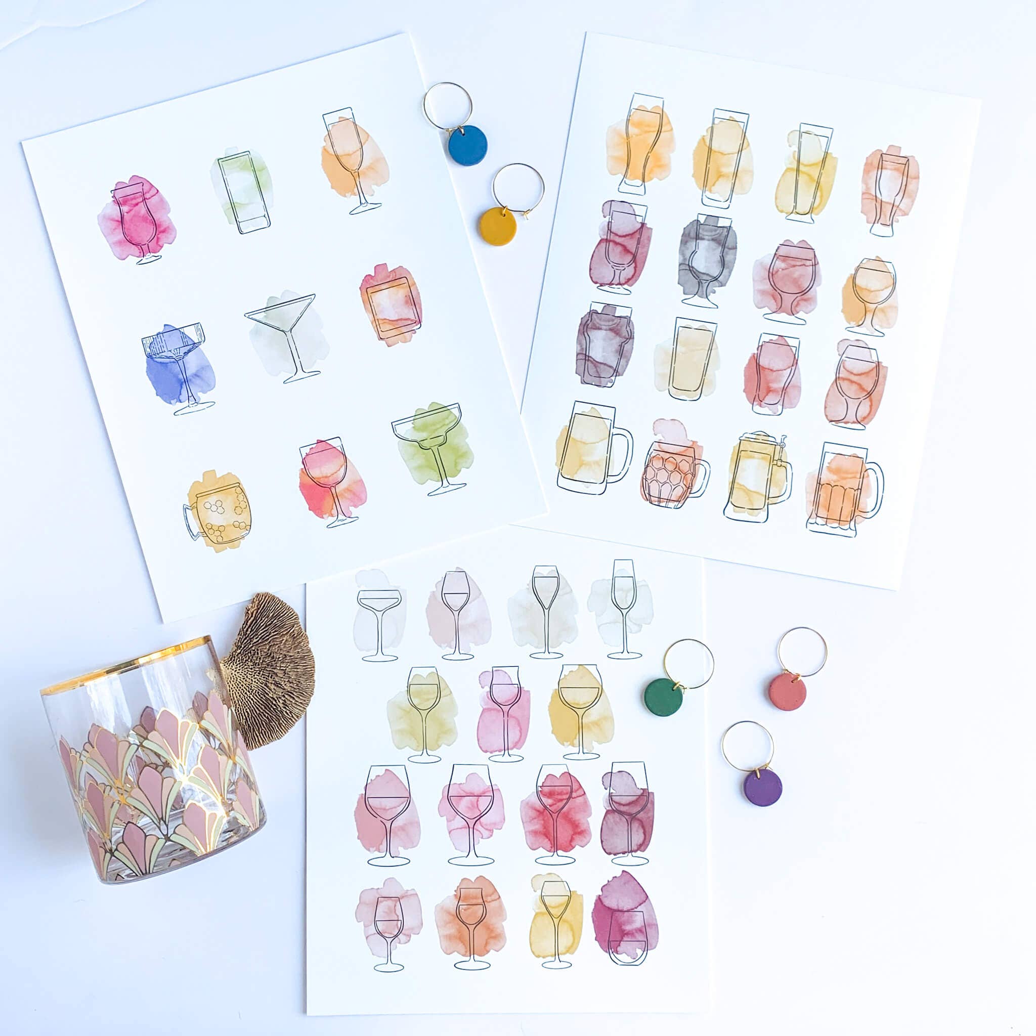 Bean Horse Car Designs - Wholesale Art Print - Glassware - Wine - Art Print2