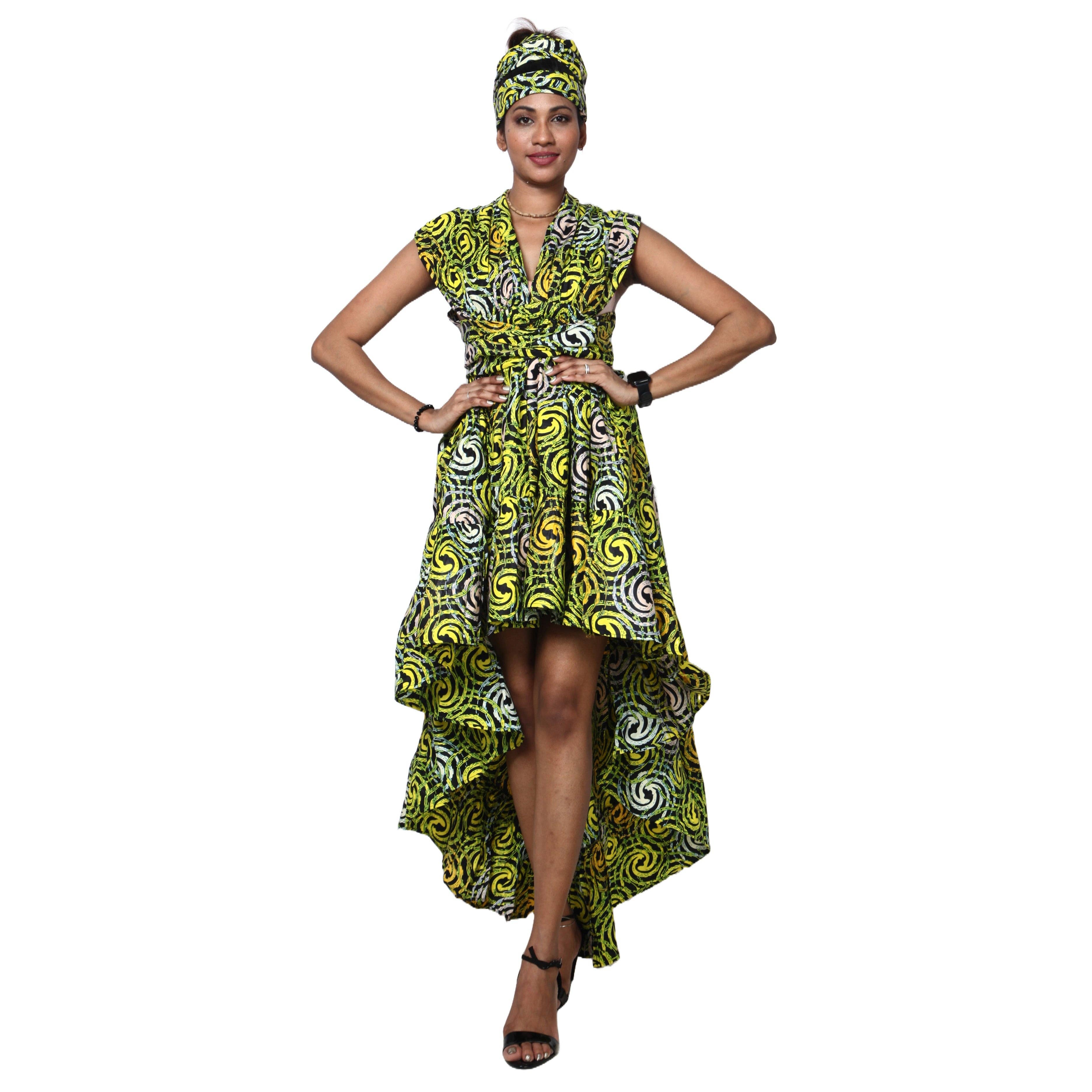 African Stars - Wholesale Dress - Women's - Women's Skirt/Dress Multi Wear Style -- FI-313615