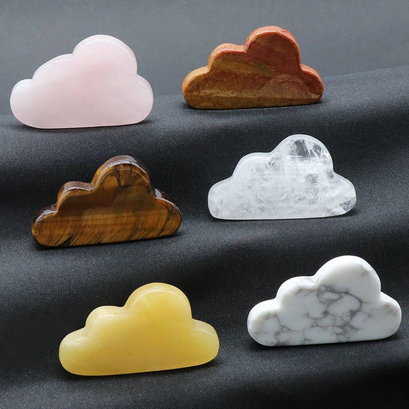 Gypsy Soul - Wholesale Spiritual Stone/Crystal - Cute Gemstone Clouds Carving Assortment1