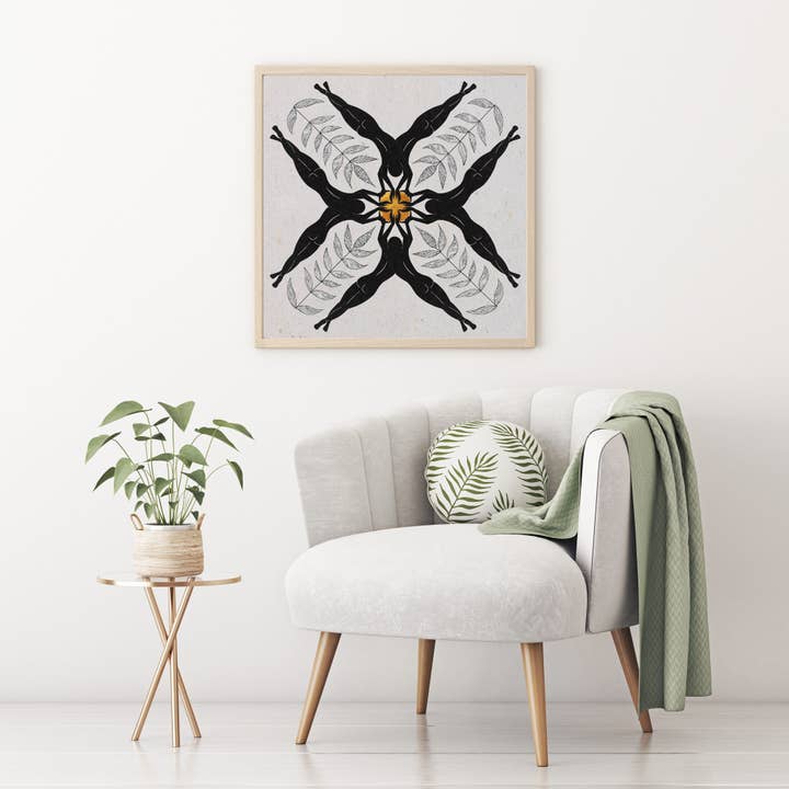 Growing Together' Nature Lovers Fine Art Print for wholesale by The Rising Space