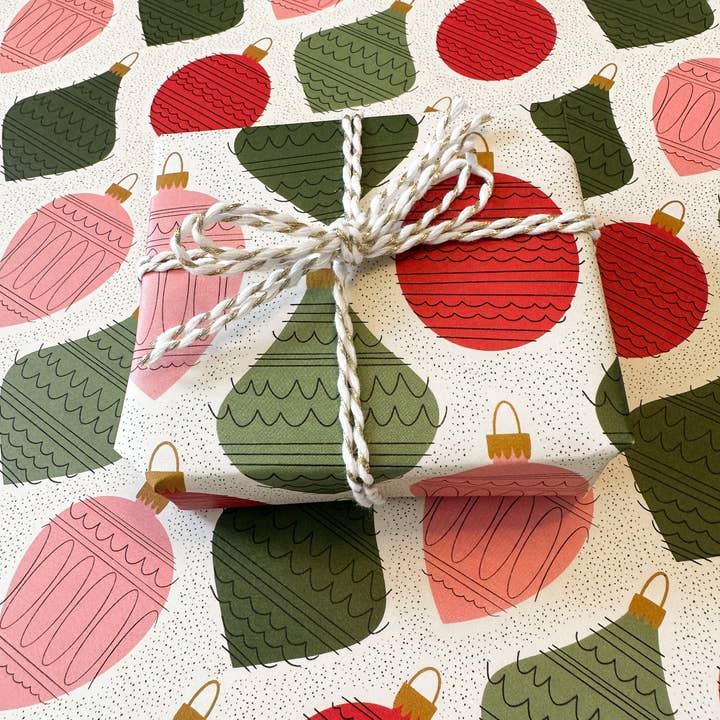 Rebecca Jane Woolbright - Wholesale Flat Wrap - Deck The Halls Wrapping Paper Single | 1 Sheet, 20" x 29"
