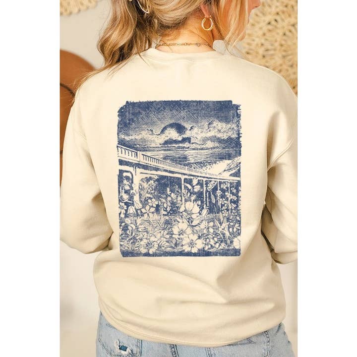 CALIFORNIA VINTAGE GRAPHIC SWEATSHIRT for wholesale by Clothing of America