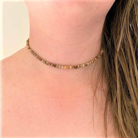 Ocean Jasper Choker - Bare en tilgængelig for engroshandel hos Silver Queen Jewellery