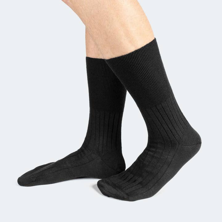 Unverbindliche Wadensocken aus gerippter Wolle — Hergestellt in Italien (559/1) für den Großhandel von Ciocca