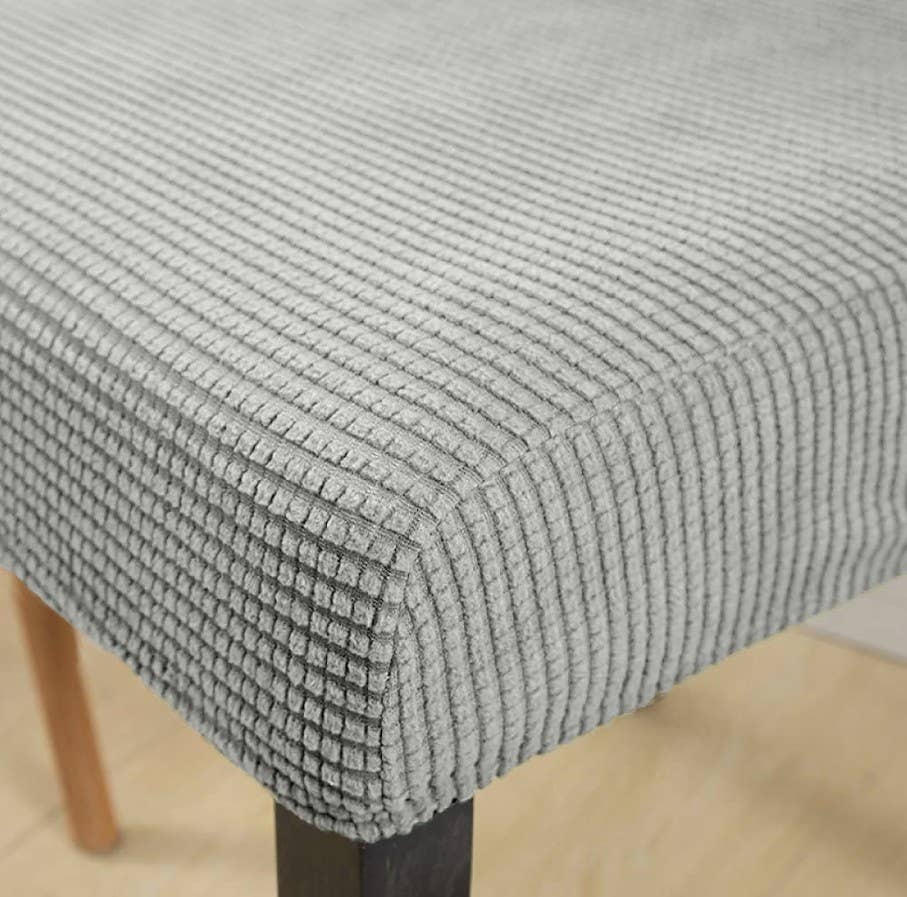 home mart goods - Vente Housses de chaise/canapé - Ensemble de 2 housses extensibles pour chaise de salle à manger, cuisine, bureau2