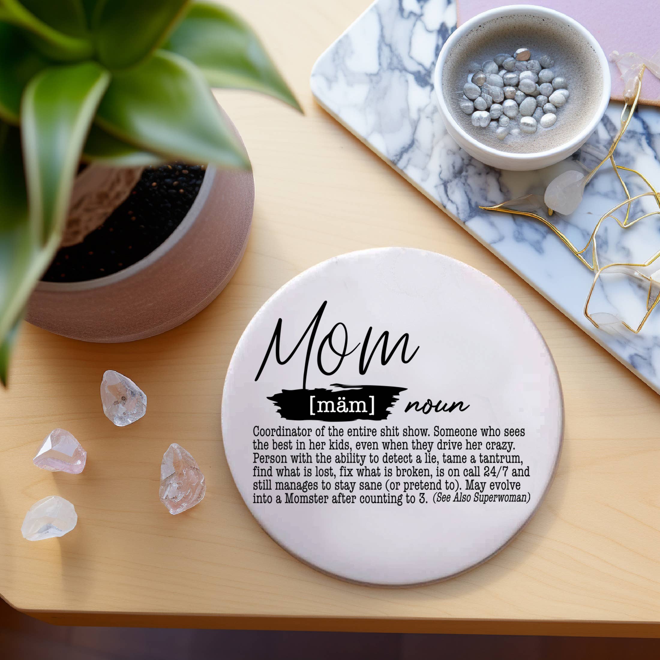 Gia Roma - Wholesale Onderzetters - Unieke cadeaus voor hem + haar grappige, keramische onderzetter humorsets21