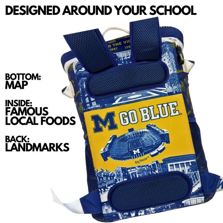 Varsity Cooler - Wholesale Cooler/Cooler Bag - University of Michigan Backpack Cooler4