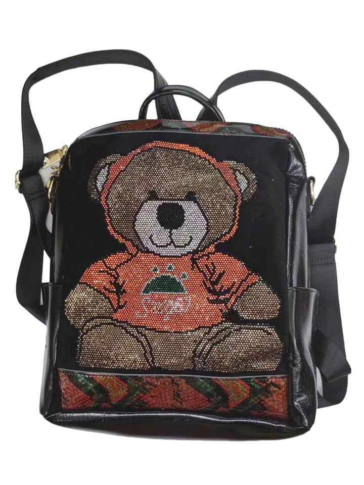 Mochila Bear Rhinestone HB2432 por atacado de Ole