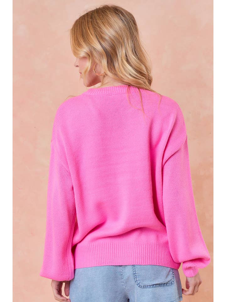 Doe and Rae - Wholesale Pullover-trui - Dames - Sweatshirt met lange mouwen van LOVE Embroidery - 44234T3