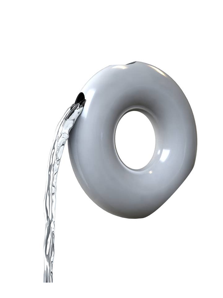 O Vaskekop og vase | Blank hvid rustfri | Uvtuvo Modern Judaica for engroshandel hos Uvtuvo