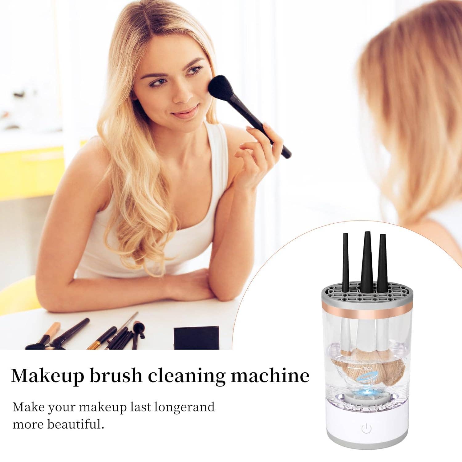 VIGOR - Wholesale Makeup Brush Cleaner - Multi-Functional Electric Makeup Brush Cleaner2