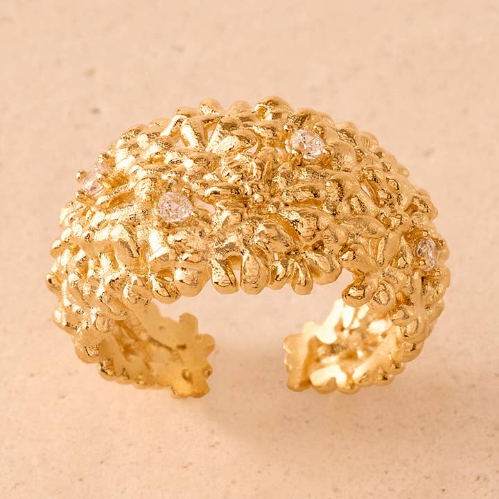 Anello Mellona | Gioielli in oro regalo impermeabili per la vendita all'ingrosso da parte di Agapée Jewelry