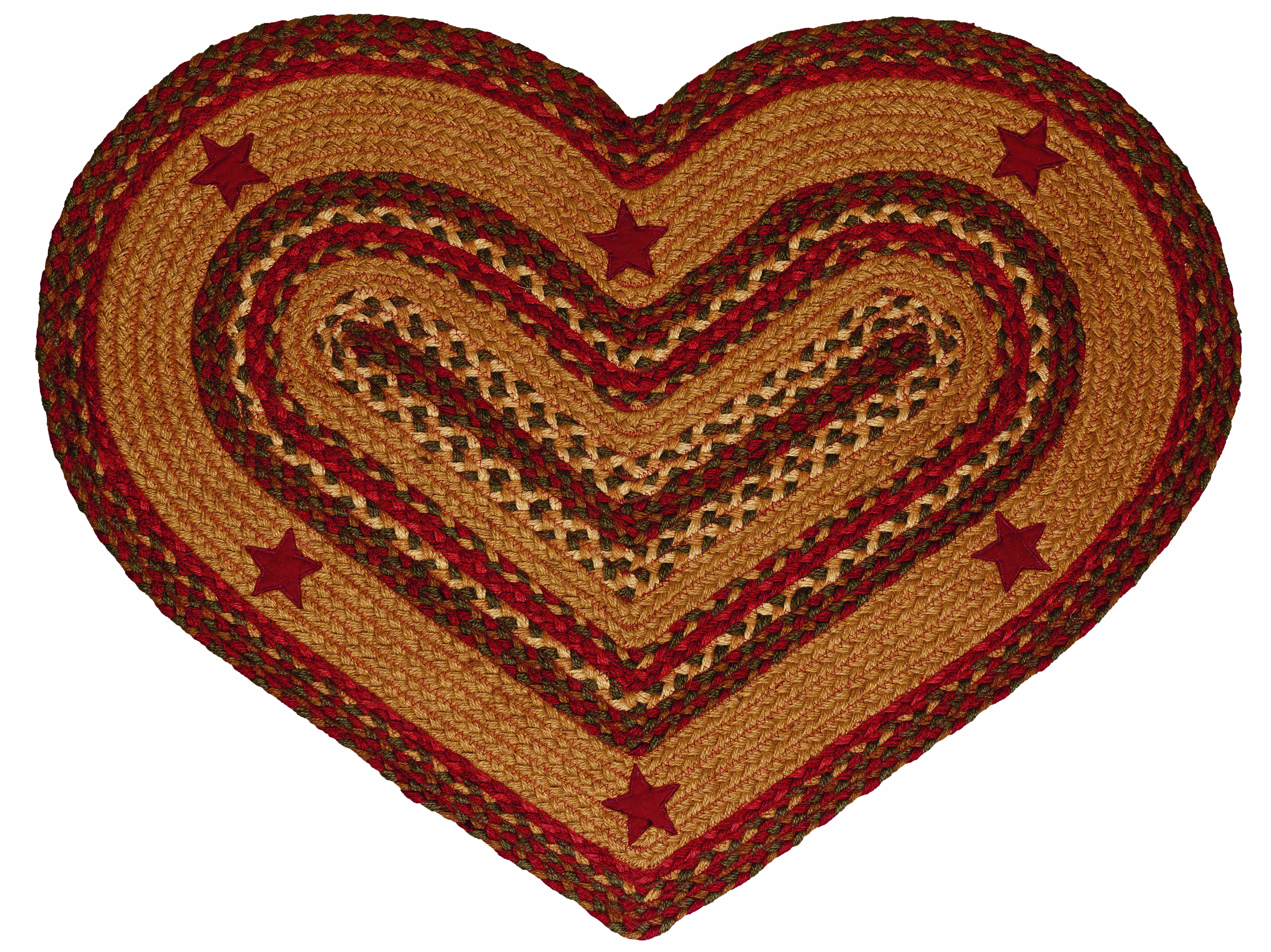 IHF HOME DECOR/IHF RUGS - Vente Tapis - Tapis de zone tressé en jute étoile de cannelle BR-25310