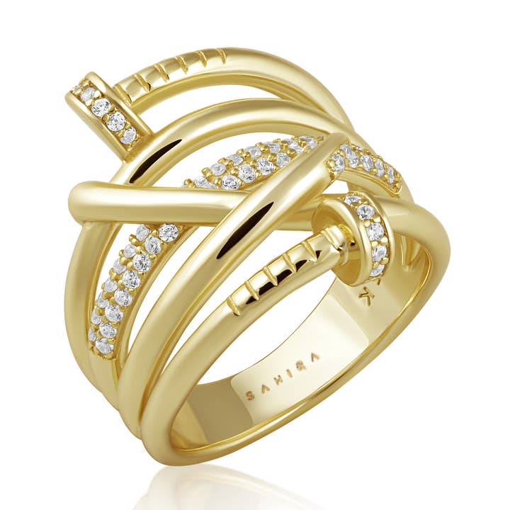 Sabrina Pave nagelring för wholesale av Sahira Jewelry Design