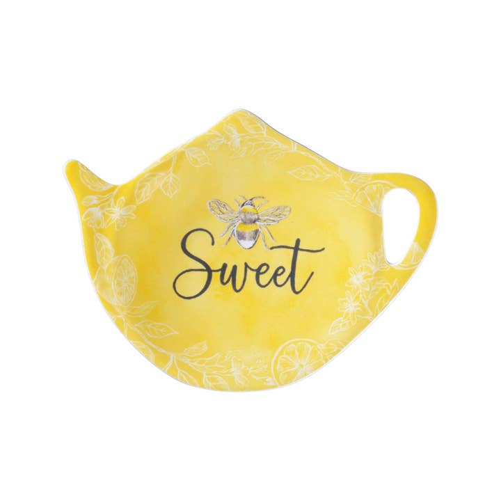 Supreme Housewares - Wholesale Tea Strainer/Infuser - 4-Piece Sweet Bee Melamine Tea Bag Holders