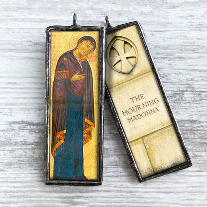 The Mourning Madonna Ornament Charm for wholesale by Homestyle Charlie