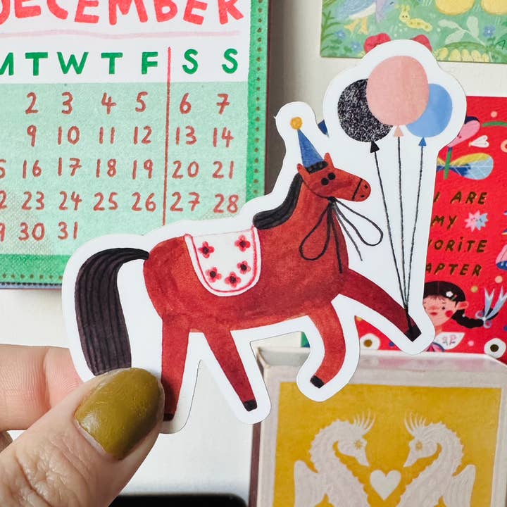 HORSE sticker for wholesale by Daria Solak Illustrations