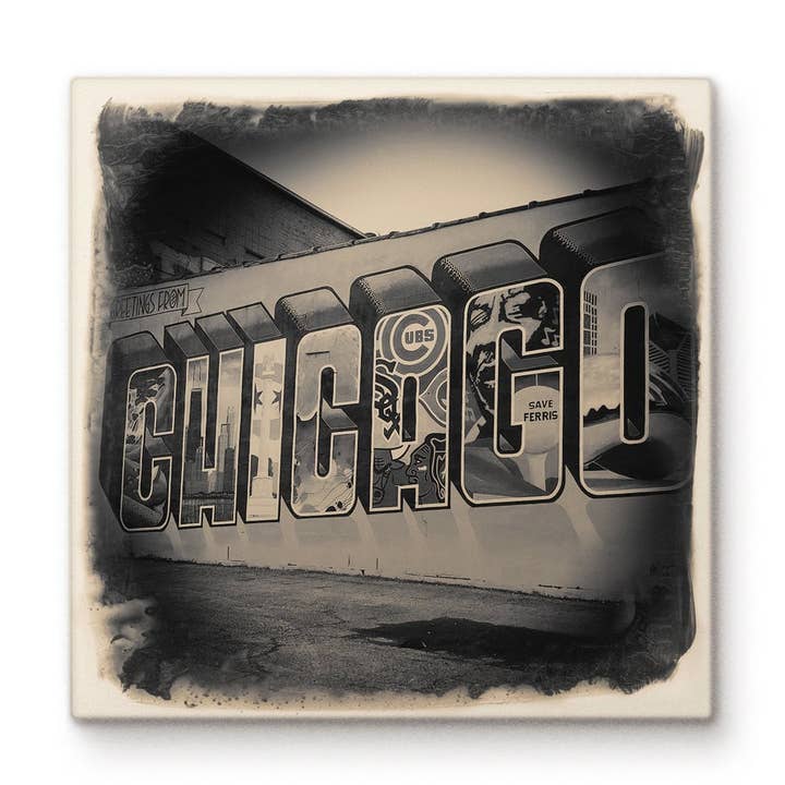 Salutations Chicago pour la vente par Cityscape Tiles