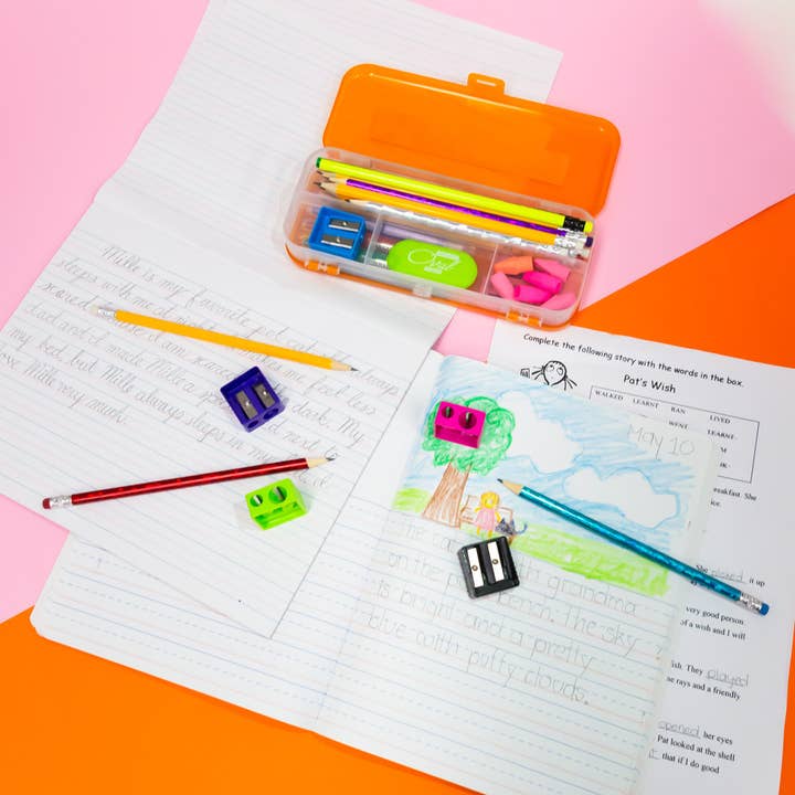 Luna Office Supply - Everyday Essential - Wholesale Pencil Sharpener - Dual Blades Square Sharpener - 6 Pack1