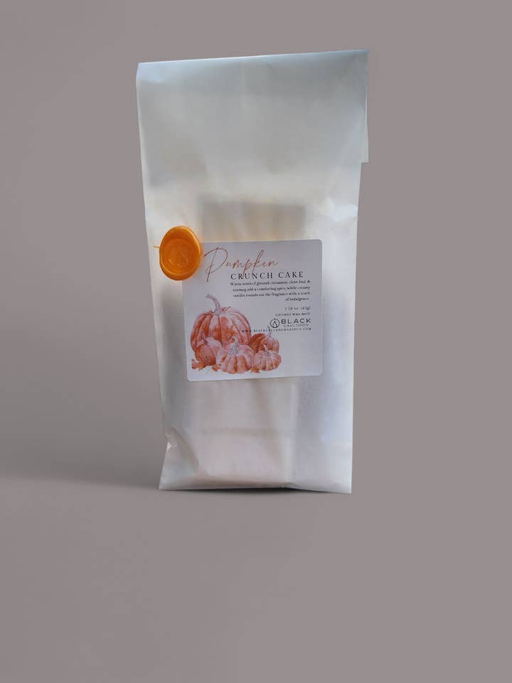 Pumpkin Crunch Cake Wax Melts - Wax Melts for Warmer - Handmade Wax Tart - Soy Wax - Wax Snap Bar Melts for wholesale by Black Cauldron Soap Co.