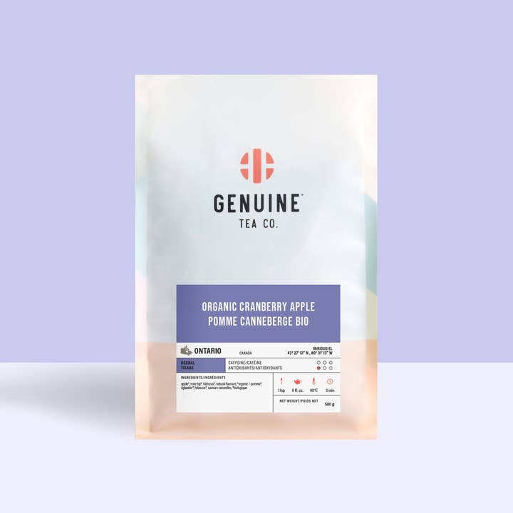 Genuine Tea - Wholesale Health/Detox Tea - Organic Cranberry Apple - Herbal Tea