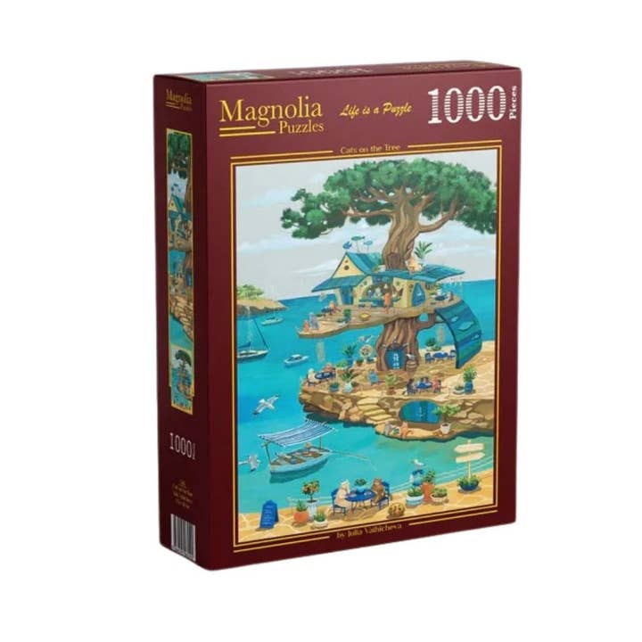 Magnolia Puzzles Australia - Wholesale Puzzle – Adult - Magnolia 3451 Cats on the Tree Julia Vaihicheva 1000pc Jigsaw Puzzle