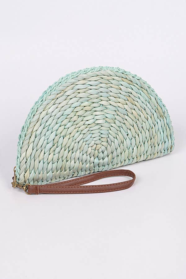 3AM BY H&D ACCESSORIES - Wholesale Clutch Bag - Women's - Half Circle Straw Clutch5