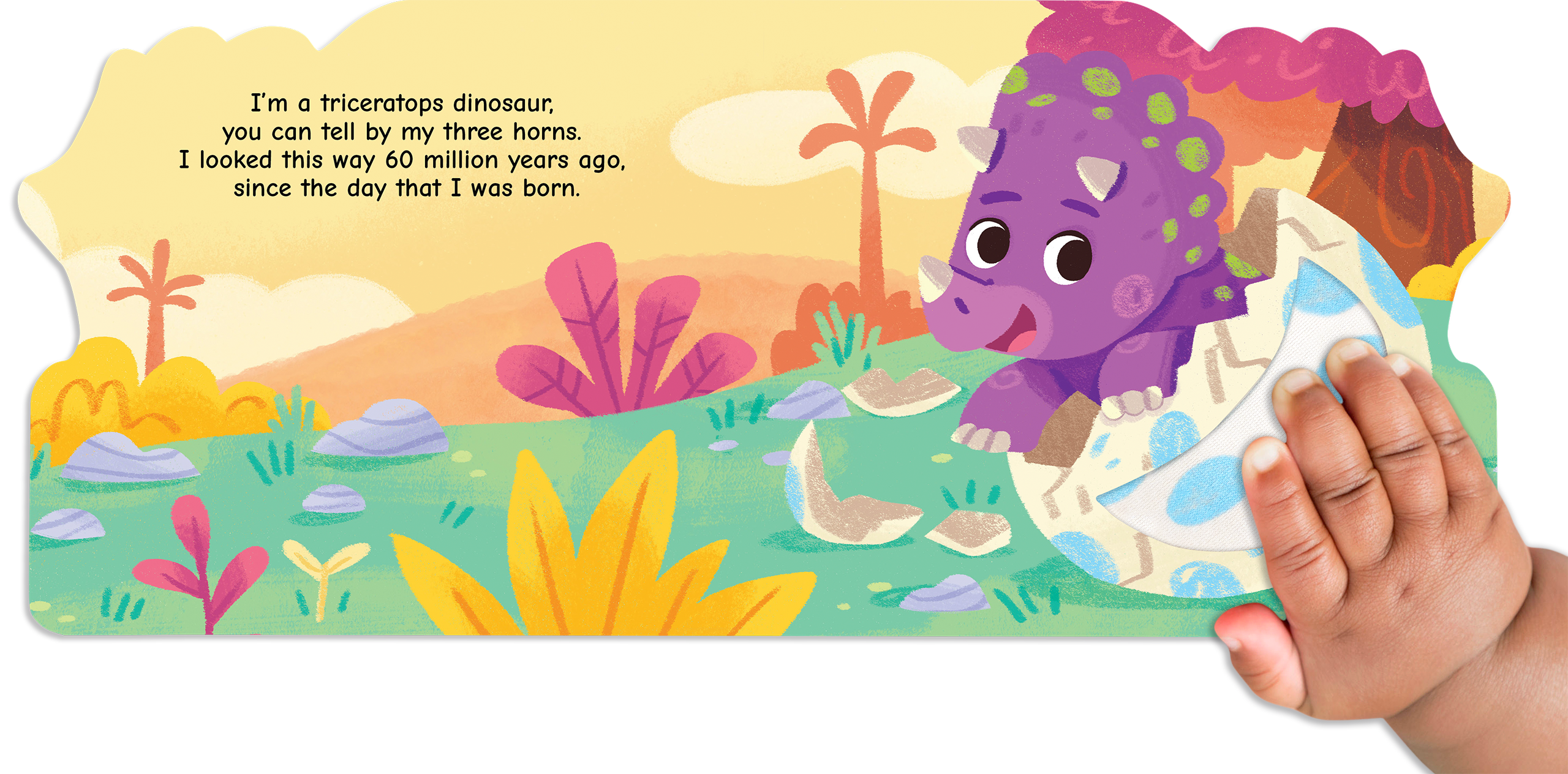 Little Hippo Books - Wholesale Baby & Toddler Book (0-2) - Dino Days with Triceratops1