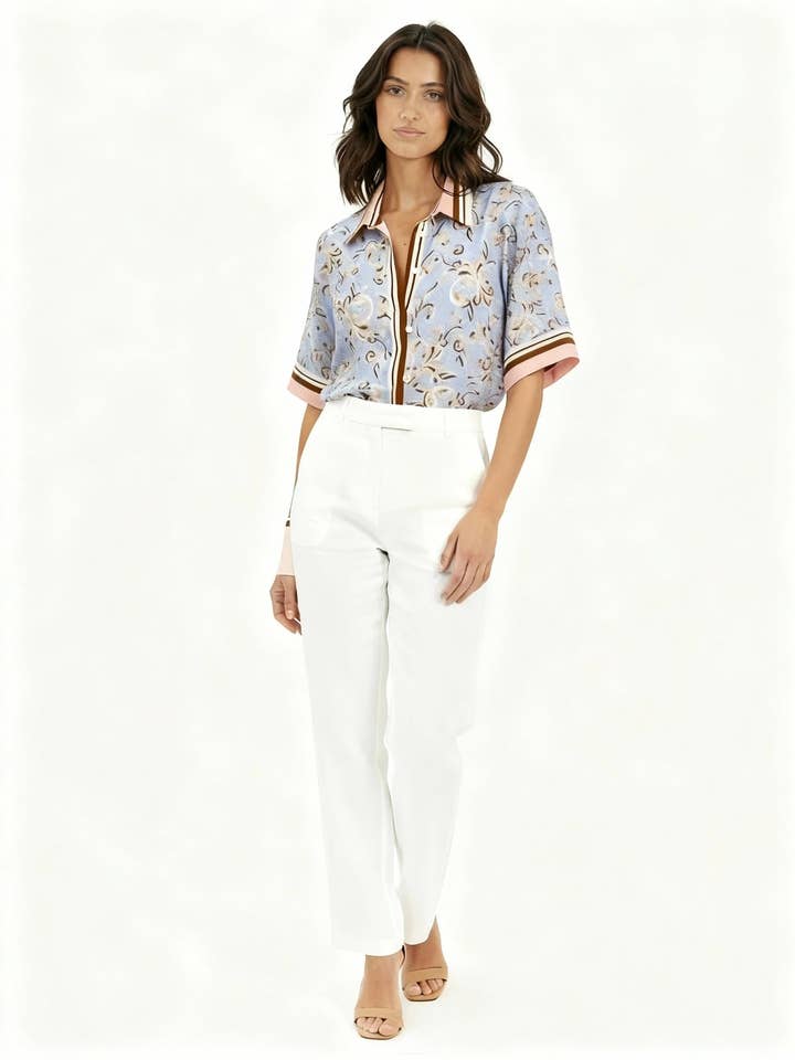 CHEMISE NORMA À IMPRIMÉ DÉFILANT pour la vente par RALF STUDIOS