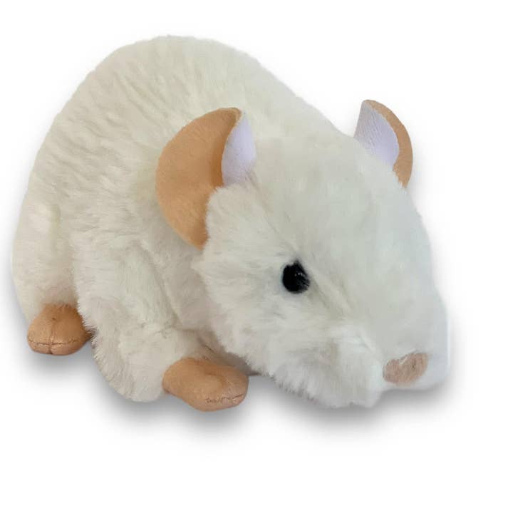 Auswella - Wholesale Stuffed/Plush Toy - Kids & Baby - 8" White Rat Plush Stuffed Animal