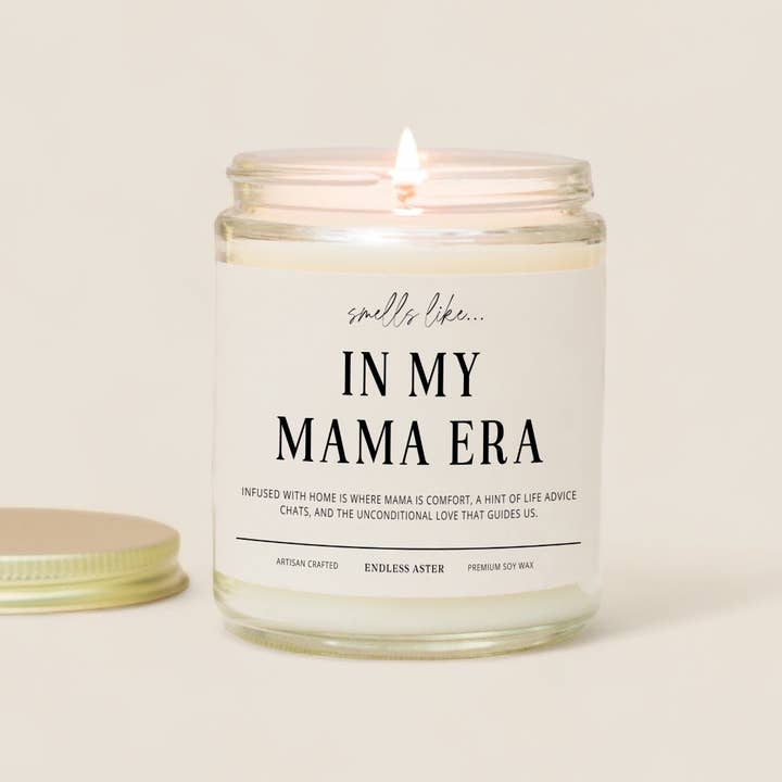 In My Mama Era - 8, 16oz Soy Wax Jar Candle, Pregnancy, Baby for wholesale by Endless Aster