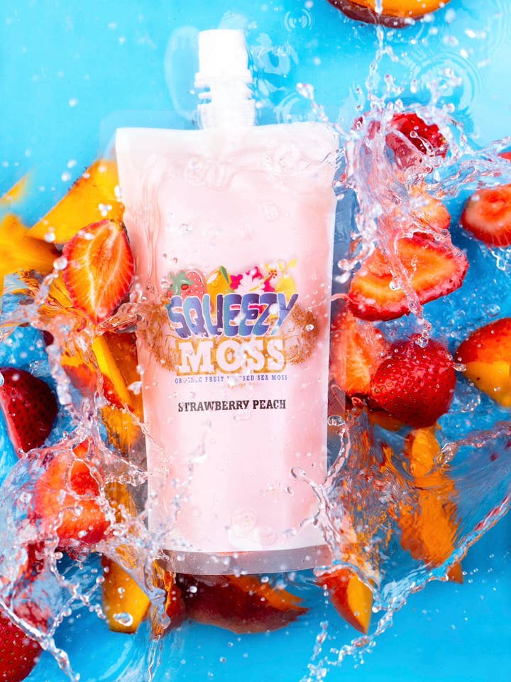 Jordbær fersken Seamoss for engroshandel hos Moss Sauce