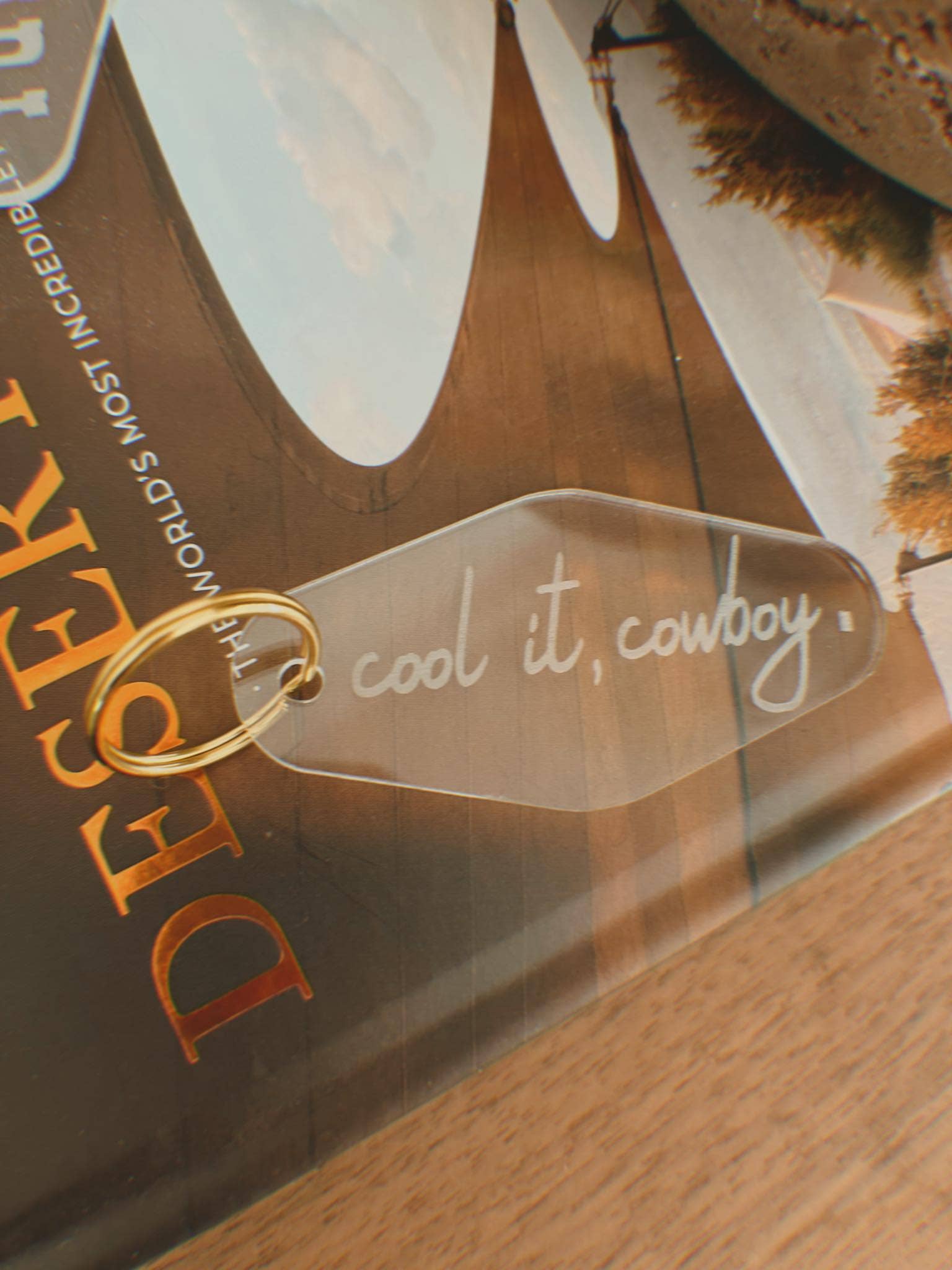 GoneWestDesigns – wholesale Nyckelring - Unisex – Cool It, Cowboy nyckelring2