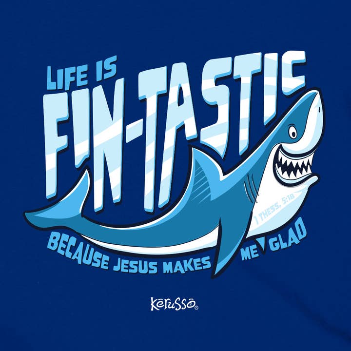 Royal Blue Kerusso Kidz T-Shirt Fintastic for wholesale on Faire2