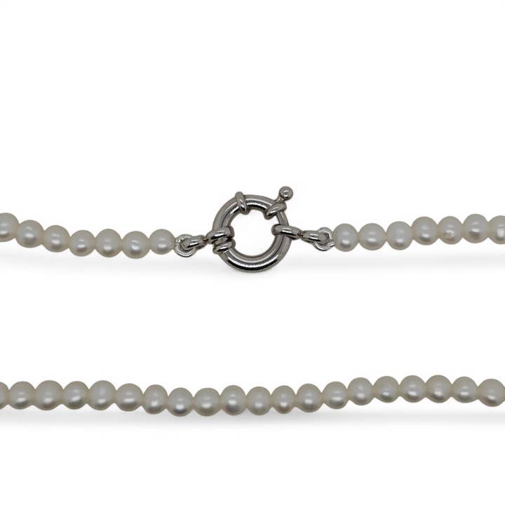NK & S/S F/W 4mm PEARL 45cm for wholesale by Mountain Creek Jewellery