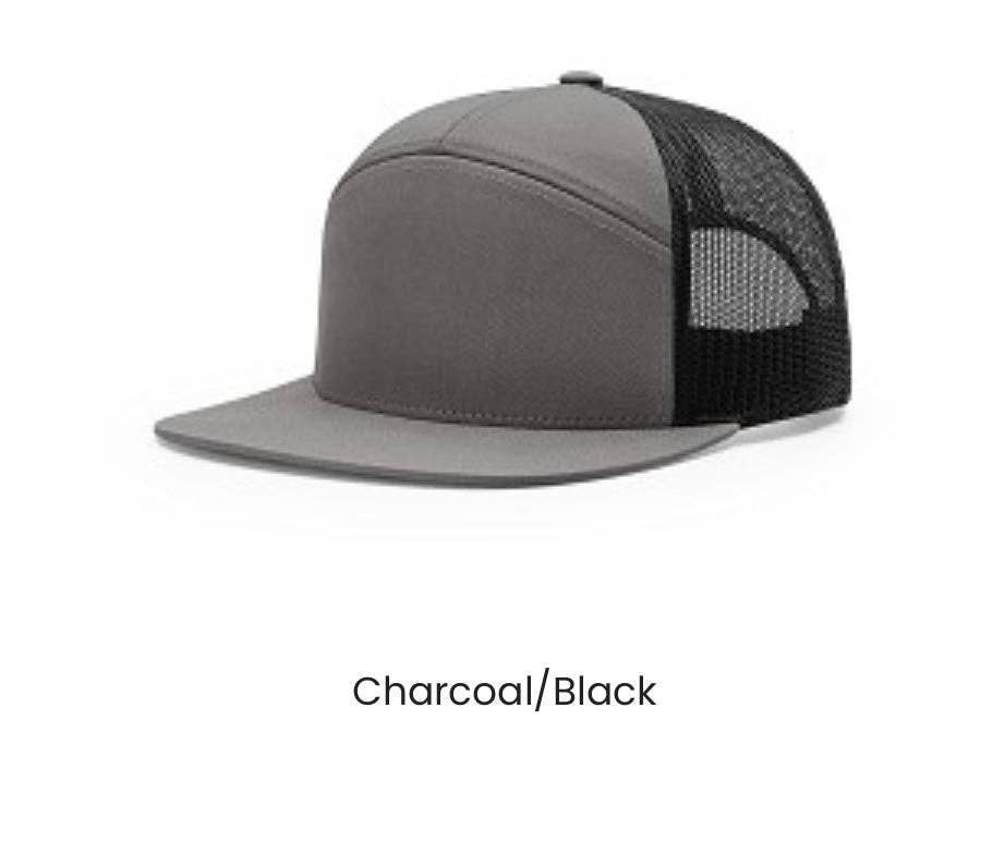 Three Rivers Hat Co. – Engroshandel Trucker hat - Unisex – Kalkunfjer - Flatbill Snapback Hat - Richardson 1682