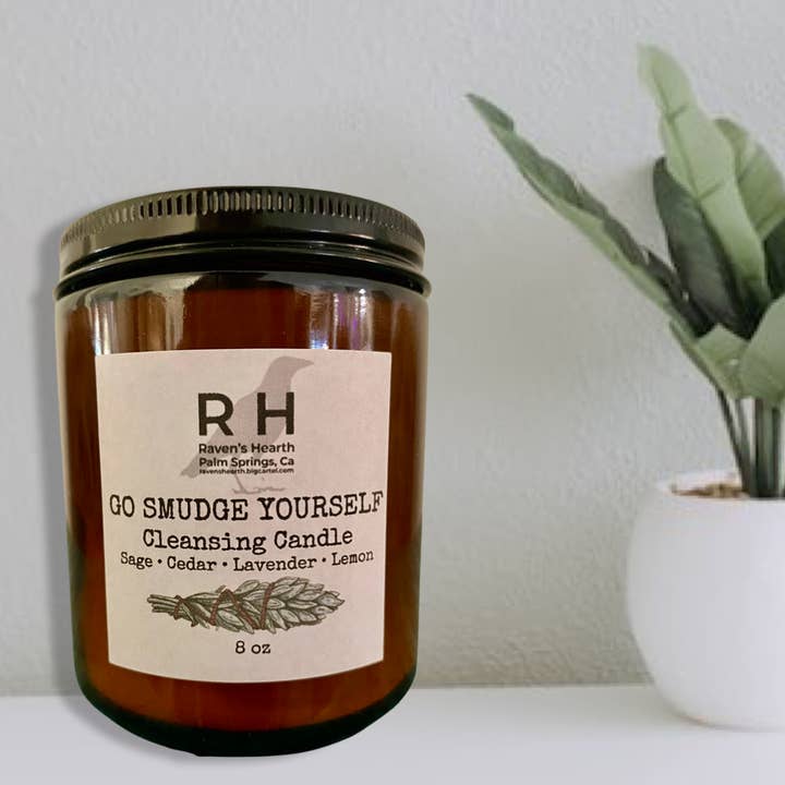 Raven’s Hearth - Wholesale Jar/Filled Candle - Smudging Candle | Lavender & Sage | Vegan | Gender Neutral5